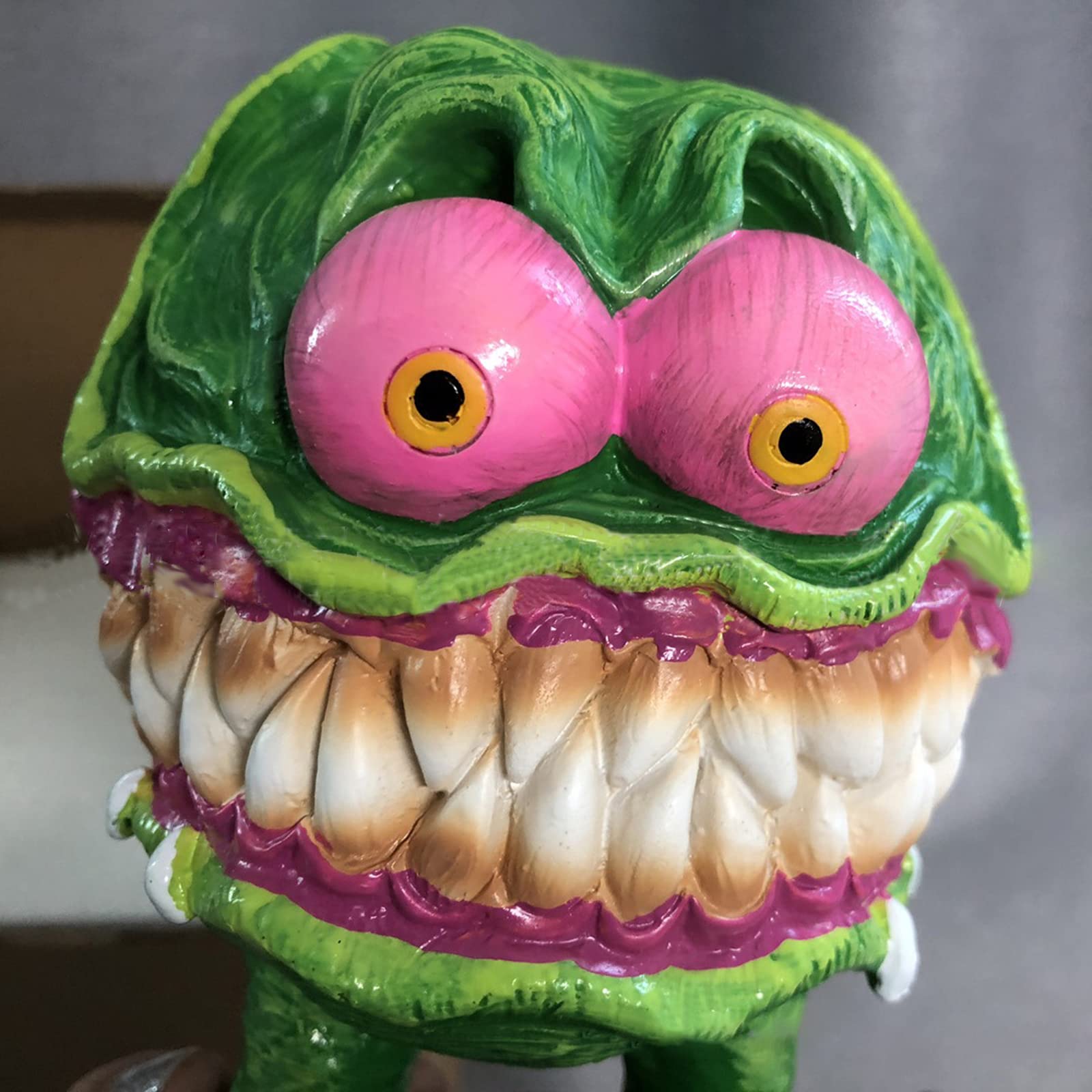 Nicoone Resin Monster Statue Angry Big Mouth Statue Halloween